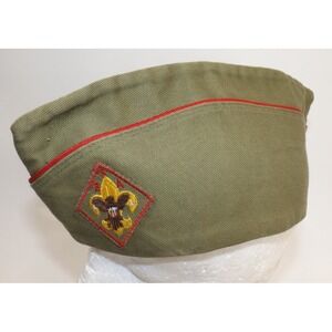 Vintage BSA Boy Scouts of America Official Garrison Olive Green Size Medium